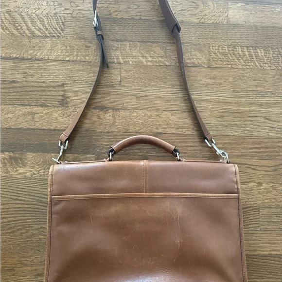 Coach Tan Leather Men's Briefcase